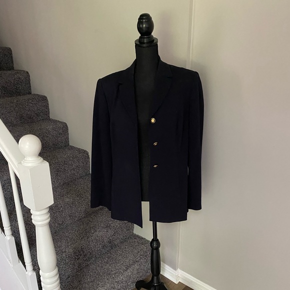 Kasper & Company ASL Blazer Jacket - Size 14 - Color Navy Blue - Picture 2 of 10